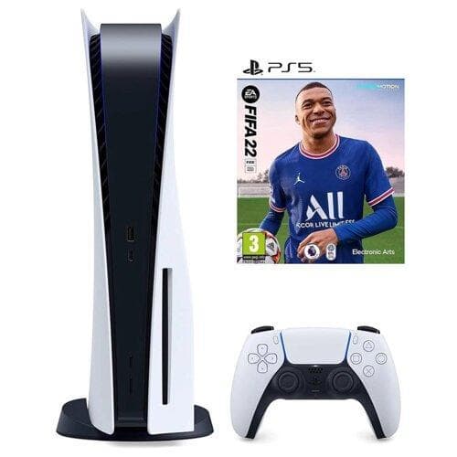 PlayStation 5 825GB - Blanc + FIFA 22