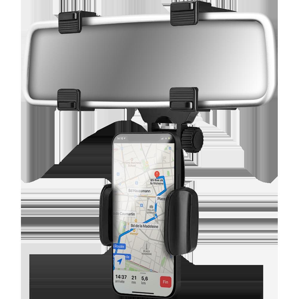 Stabilisateur Bigben Connected Support Voiture Rétroviseur Maintien clip ajustable Noir Bigben