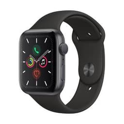 Apple Watch (Series 5) 2019 GPS 44 mm - Aluminium Gris sidéral - Bracelet Boucle unique Noir