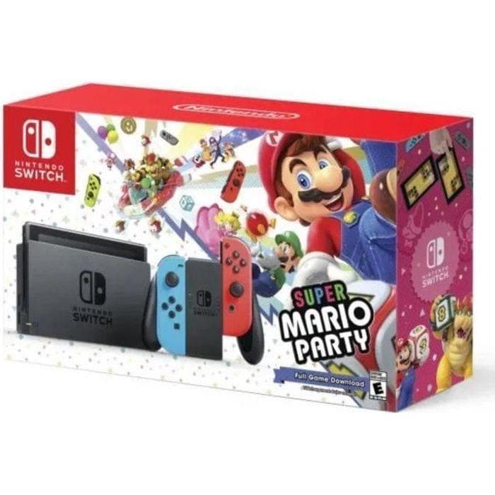 Switch 32GB - Noir + Super Mario Party