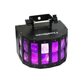 Éclairage MINI DERBY Kolor Noir Lytor EFFET LIGHT 4 LED RVBW + Roundmagic effet OVNI