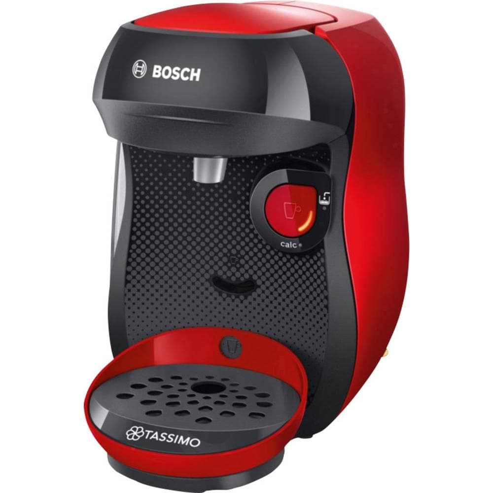 Cafetière expresso combiné Compatible Nespresso Bosch Tassimo Happy TAS1003 L - Rouge