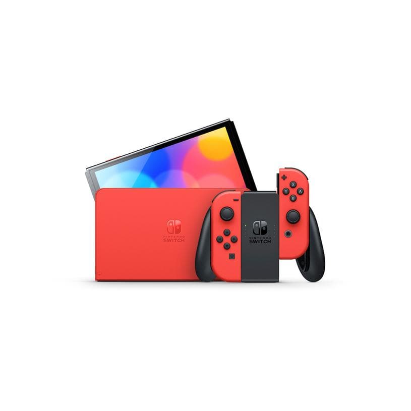 Switch OLED 64Go - Rouge - Edition limitée Super Mario Red