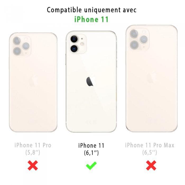 Coque Back Market iPhone 11 et écran de protection - Plastique 60% recyclé - Transparent