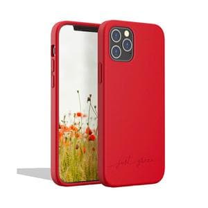 Coque iPhone 12/12 Pro - Matière naturelle - Rouge