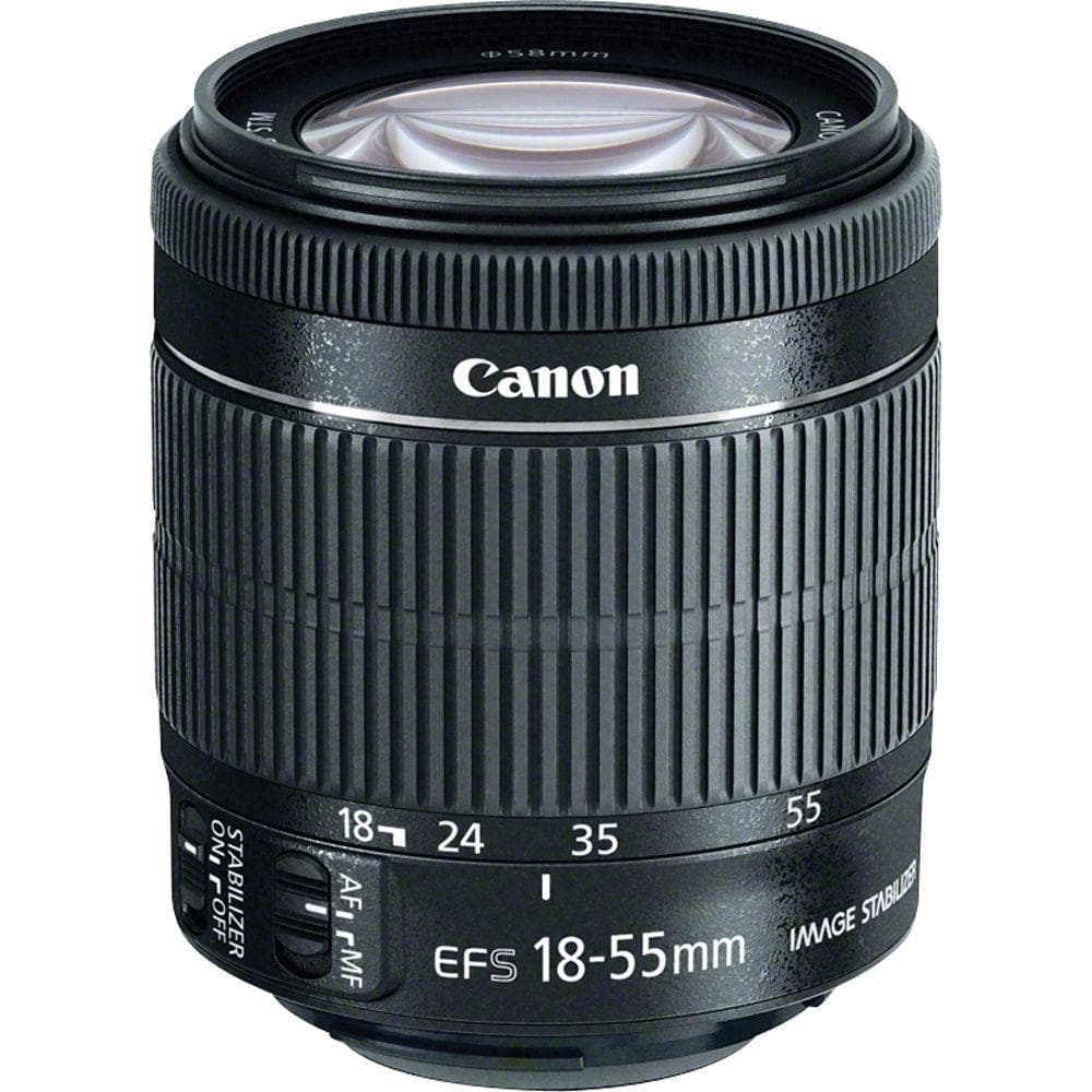 Reflex EOS 4000D - Noir + Canon Canon Zoom Lens EF-S 18-55 mm f/3.5-5.6 III + Zoom Lens EF 75-300 mm f/4-5.6 III f/3.5-5.6 + f/4-5.6