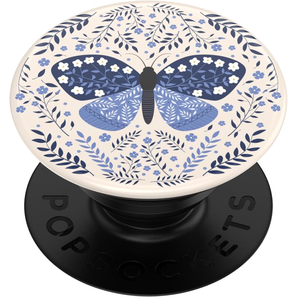 Stabilisateur Support PopGrip Adhésif Stand et Selfie Boho Butterfly Noir Popsockets