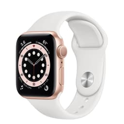 Apple Watch Series 4 (2018) GPS 40 mm - Aluminium Or - Bracelet sport Blanc