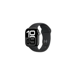Apple Watch Series 10 (2024) GPS 46 mm - Aluminium Noir de jais - Boucle sport Bleu