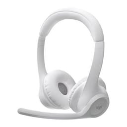 Casque réducteur de bruit sans fil avec micro Logitech Zone 300 - Blanc