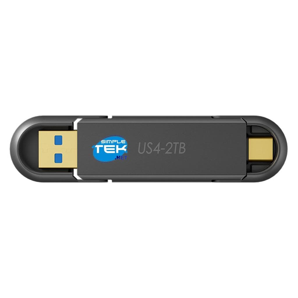 Disque dur externe Kingspec MemoStone US4 SSD Pen Drive, 540MB/s Read - 430MB/s Write - SSD 1 To USB-A / USB-C