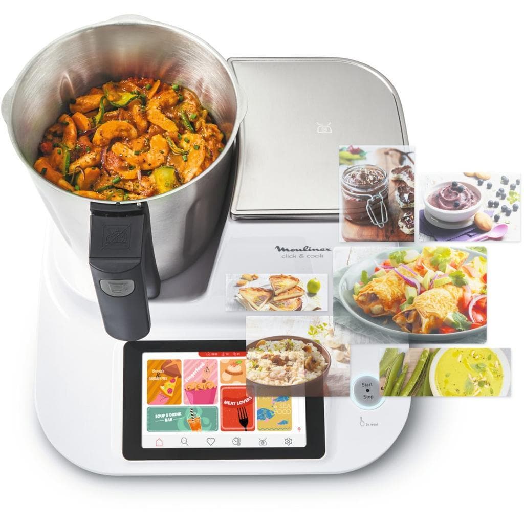 Robot cuiseur Moulinex click and cook 2,0000L -Blanc