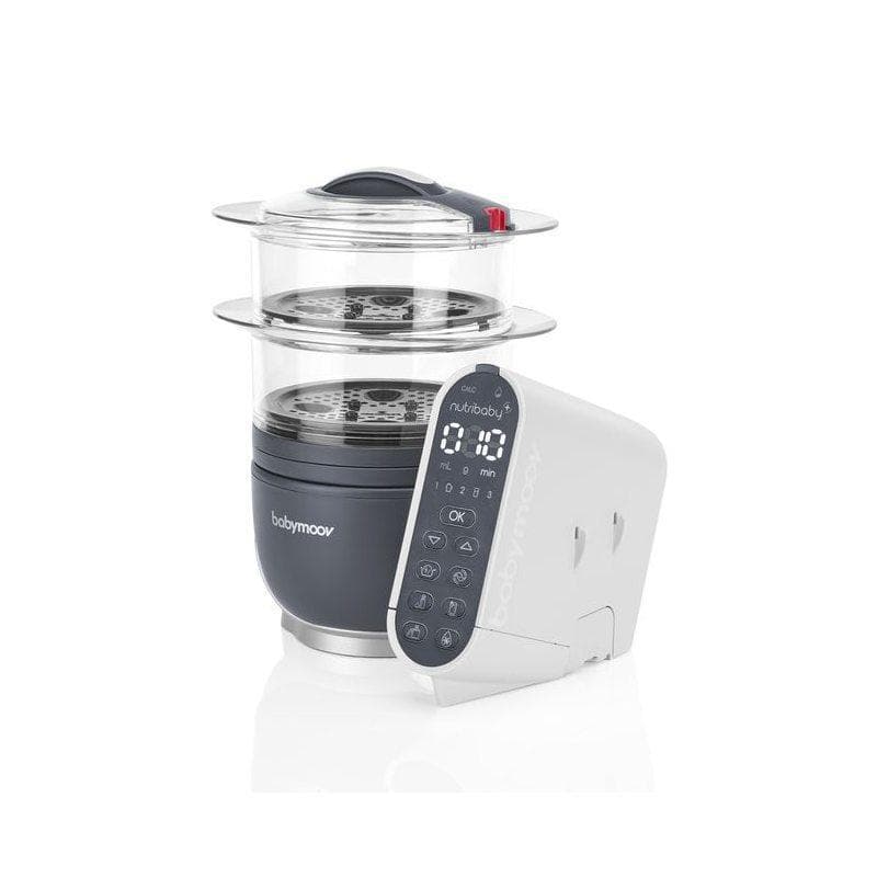 Robot cuiseur Babymoov A001124 Nutribaby Plus 1500,0000L -Gris/Blanc