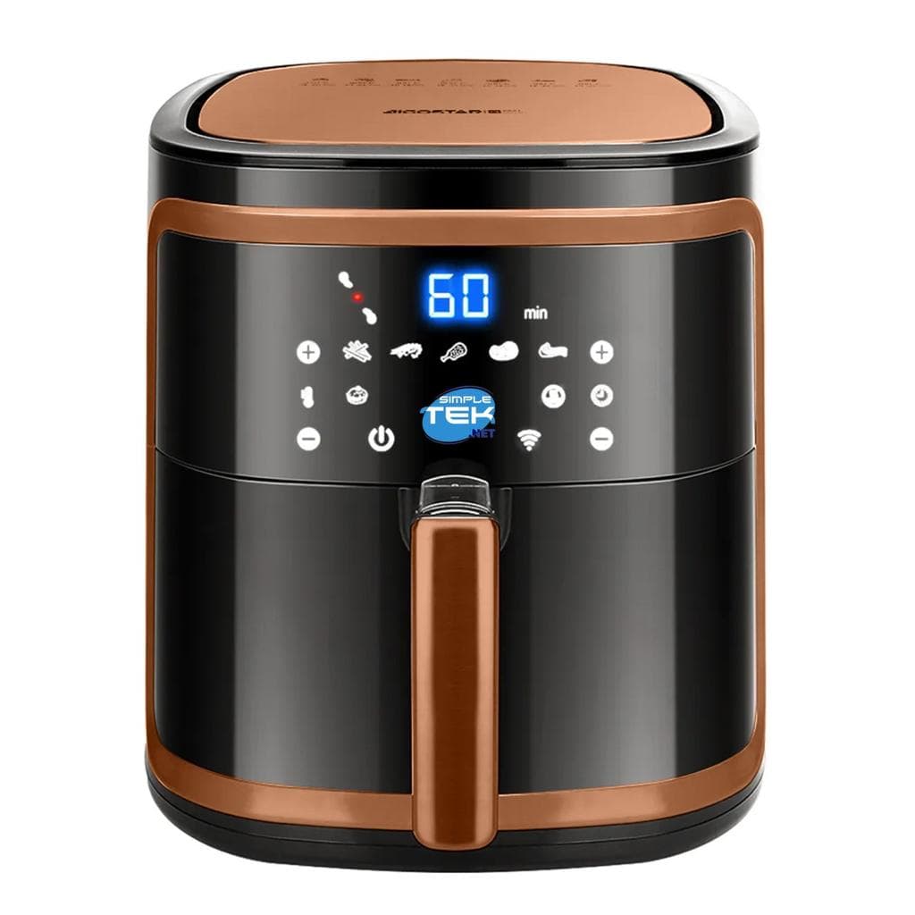 Aigostar Air Fryer Pro Smart Cube Pro Air Fryer, Wi-Fi, 7 Presets, 80-200°C, 60 min timer