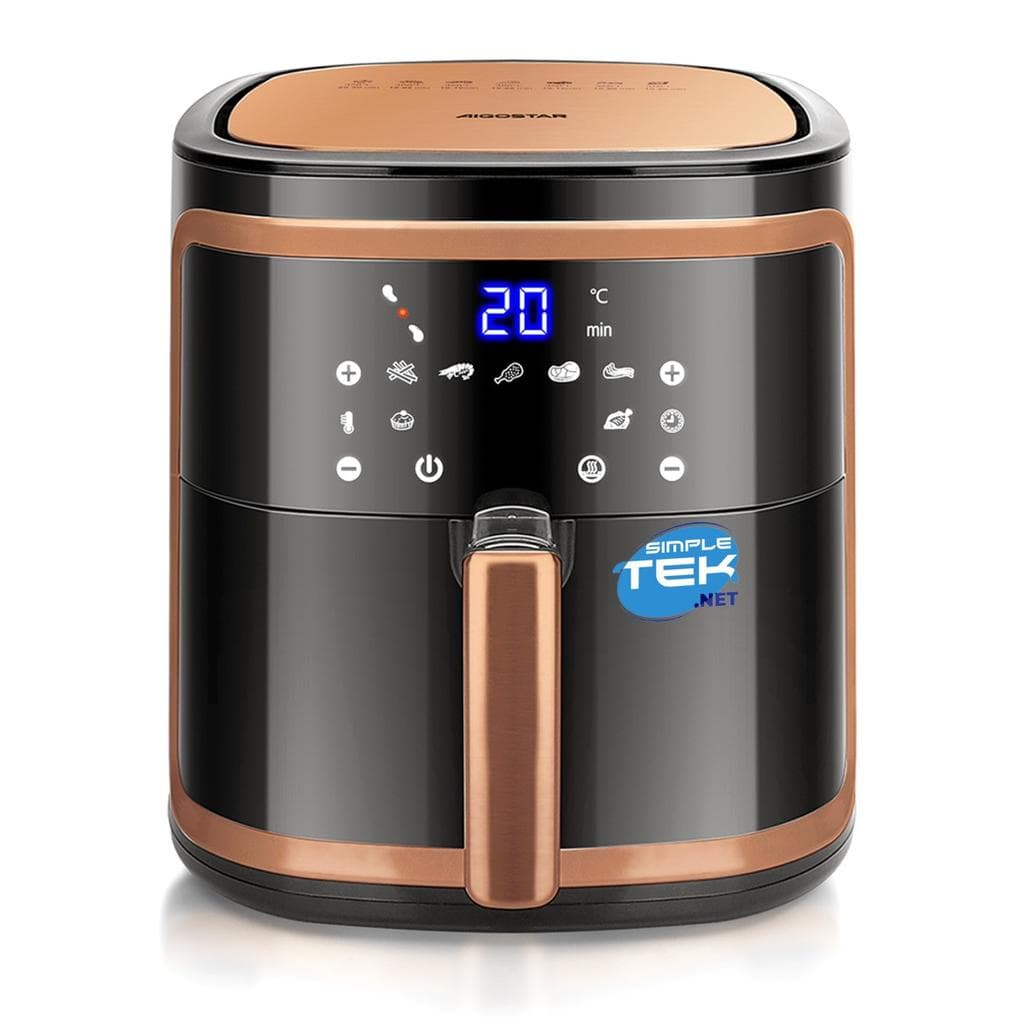 Aigostar Air Fryer Pro Smart Cube Pro Air Fryer, Wi-Fi, 7 Presets, 80-200°C, 60 min timer