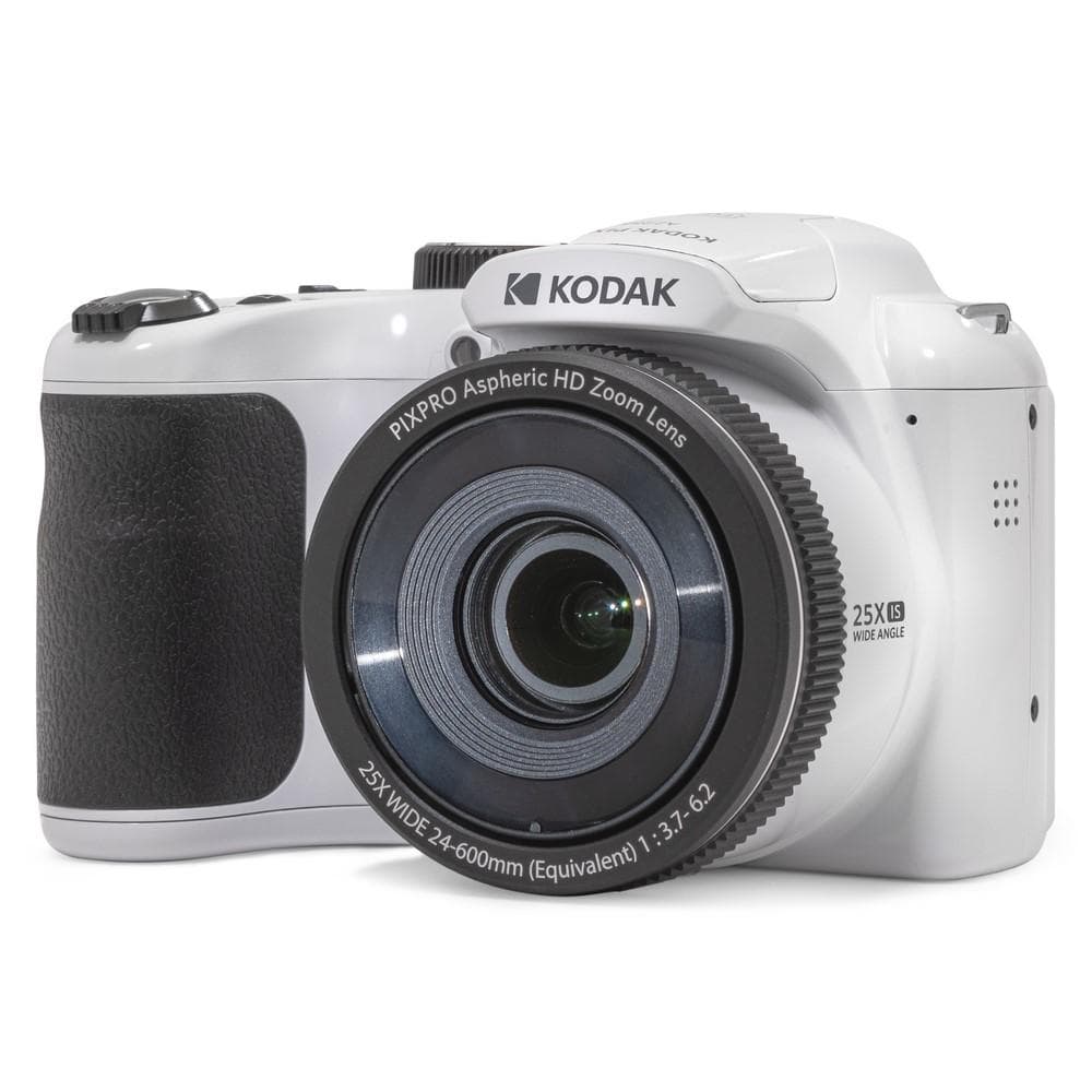Kodak Pixpro Astro Zoom AZ255 - Blanc + Kodak Zoom Optique 25X 24-600mm f/3.7-6.2