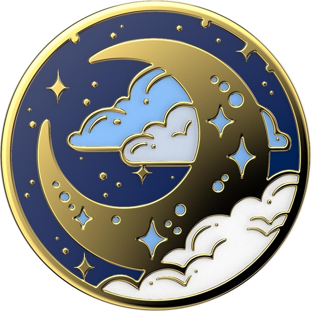 Stabilisateur Support PopGrip Enamel Adhésif Stand et Selfie Fly Me To The Moon Popsockets
