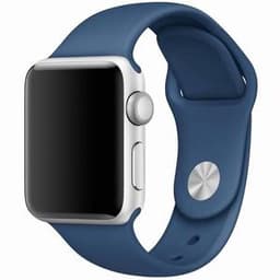 Apple Watch (Series SE) 2022 GPS 44 mm - Aluminium Argent - Bracelet sport Bleu