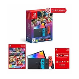 Switch OLED 64Go - Noir - Edition limitée Switch OLED Mario Kart 8 Deluxe + Mario Kart 8 Deluxe