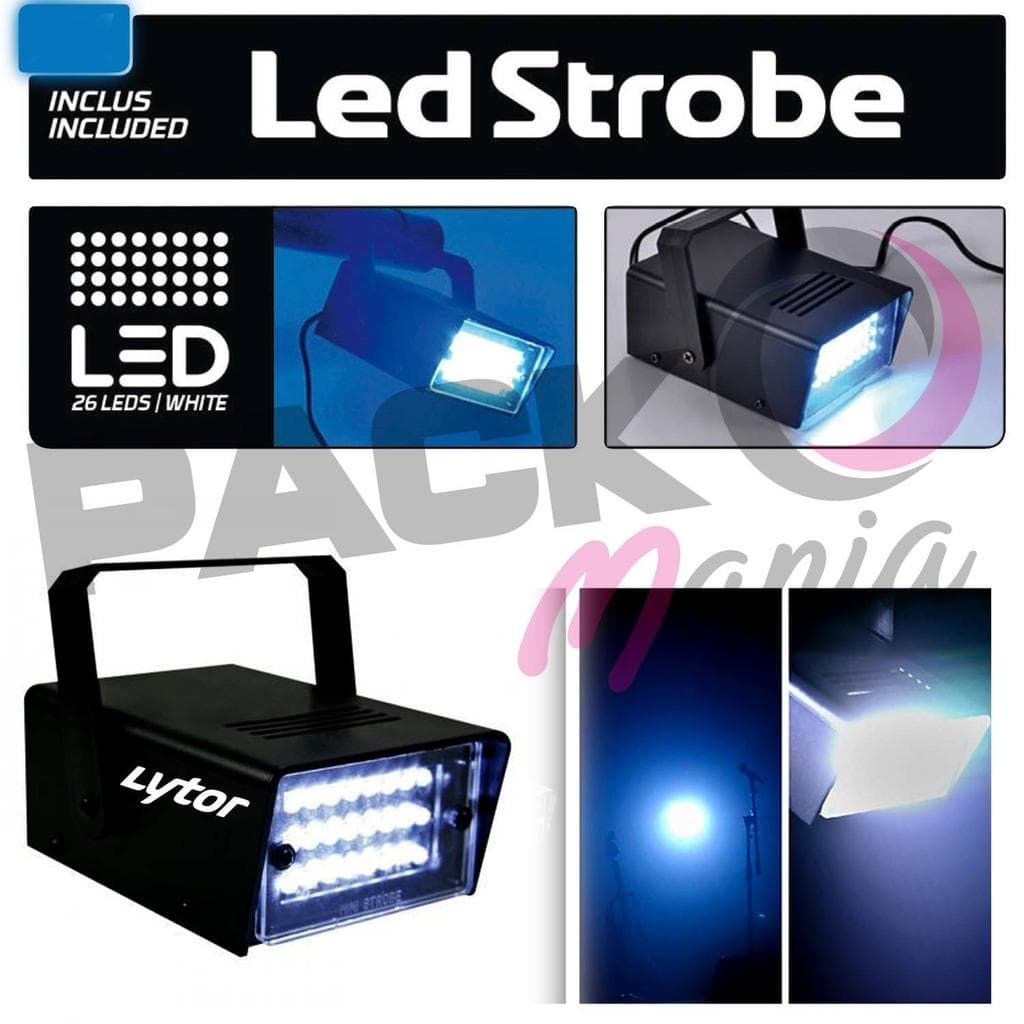Éclairage Lytor Pack EFFET FIESTA 2 SUNMAGIC + 2 LED STROBE BLANC + effet OVNI LED RVB