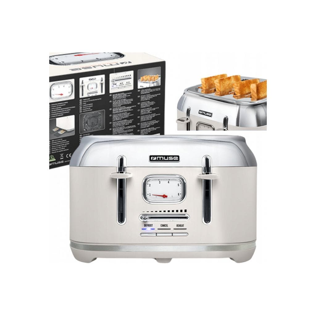 Grille pain Muse MS-131 SC 4 fentes - Blanc