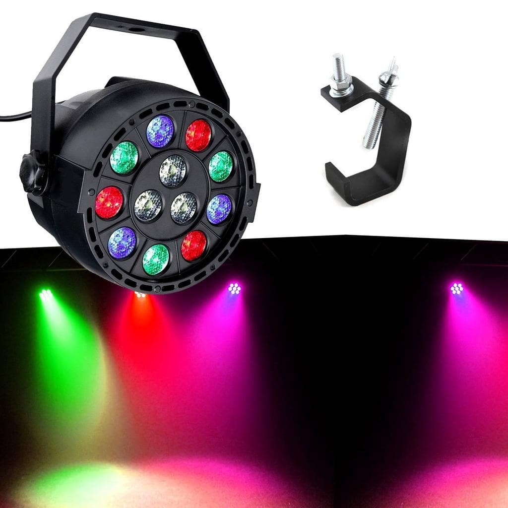 Éclairage Ibiza Light Jeu de lumière PROJECTEUR A LED PAR MINI RGBW IBIZA + crochet de fixation