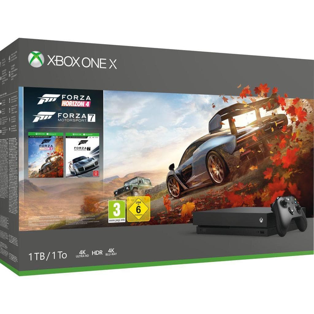 Xbox One X 1000GB - Noir + Forza Horizon 4 + Forza Motorsport 7