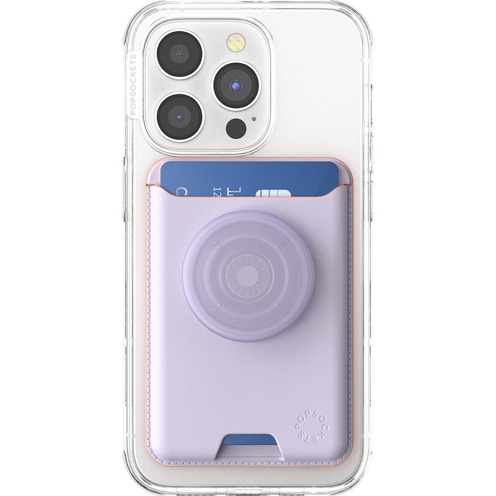 Stabilisateur Porte carte PopWallet Magnétique Stand et Selfie Pale Lavender Popsockets