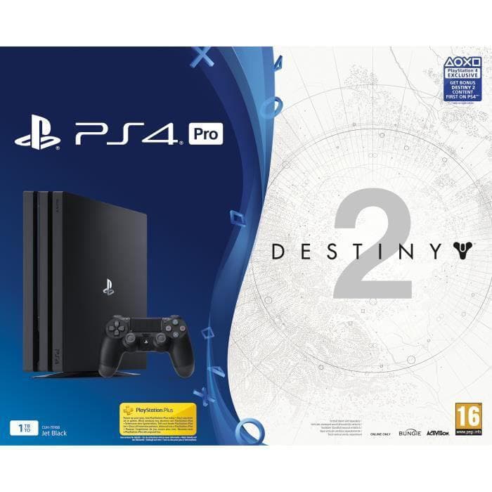 PlayStation 4 Pro 1000Go - Noir + Destiny 2