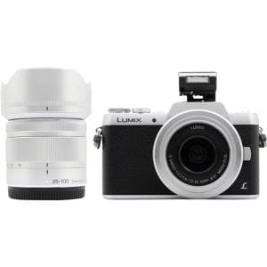 Lumix DMC-GF7 - Argent/Noir + Panasonic Lumix G Vario 12-32 mm f/3.5-5.6 + 35-100 mm f/4-5.6 f/3.5-5.6 + f/4-5.6