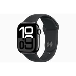 Apple Watch Series 10 (2024) GPS + Cellular 42 mm - Aluminium Noir de jais - Boucle sport Noir