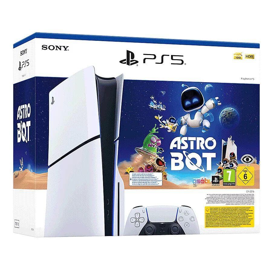 PlayStation 5 Slim 1000Go - Blanc + Astro Bot