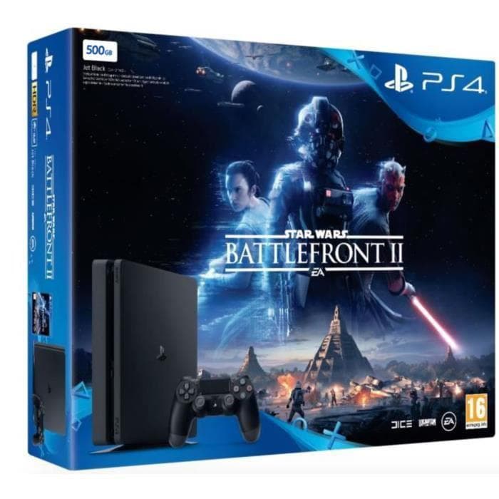 PlayStation 4 Slim 500GB - Noir + Star Wars: Battlefront II