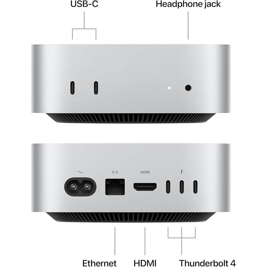 Mac mini (2024) Apple M4 - 256 GB SSD - 16 Go