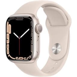 Apple Watch Series 7 (2021) GPS 41 mm - Aluminium Lumière stellaire - Bracelet sport Lumière stellaire