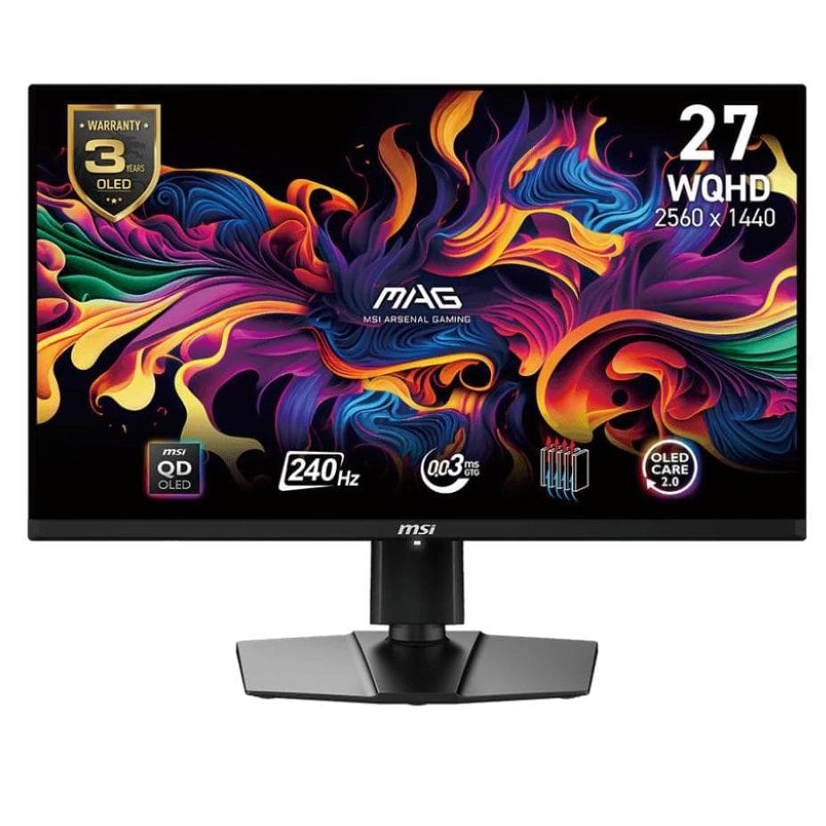 Écran 27" OLED WQHD MSI MAG 271QPX QD-OLED E2