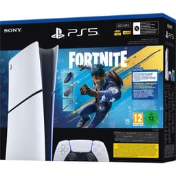 PlayStation 5 Slim Digital Edition 825Go - Blanc + Fortnite Flowering Chaos Bundle