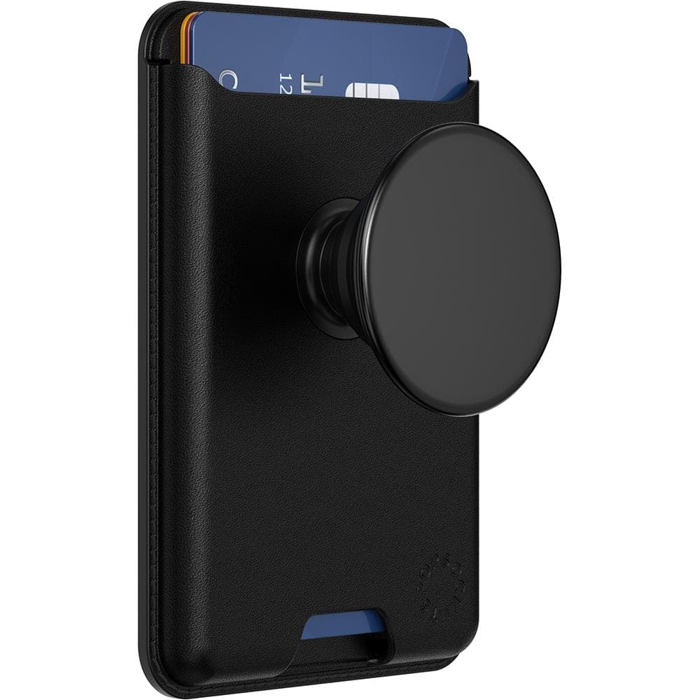Stabilisateur Porte carte PopWallet Magnétique Stand et Selfie Noir Popsockets