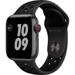 Apple Watch Series 6 (2020) GPS + Cellular 40 mm - Aluminium Gris sidéral - Bracelet sport Nike Noir