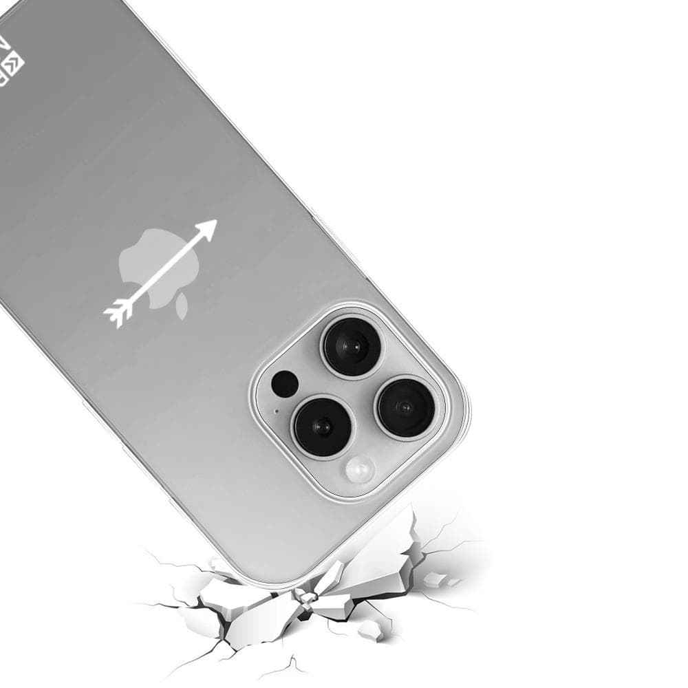 Coque Back Market iPhone 16 Pro Max et écran de protection - Plastique 60% recyclé - Transparent