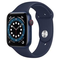 Apple Watch (Series 6) 2020 GPS + Cellular 44 mm - Aluminium Bleu - Bleu