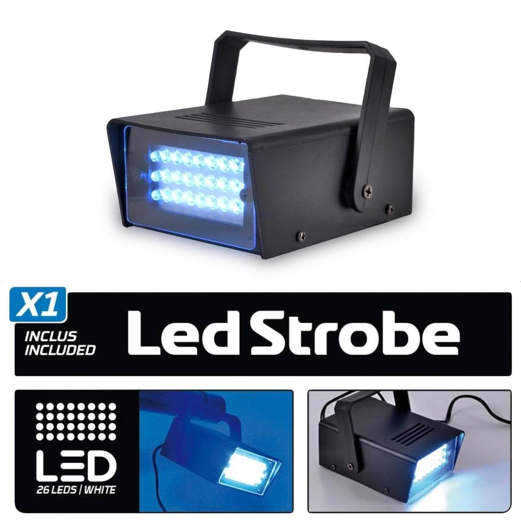 Éclairage Lytor Pack LIGHT Boule à facettes 30cm + Mini strobe + SUNMAGIC + PAR-MINI-RGBW