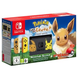 Switch 32GB - Noir - Edition limitée Pokemon Lets Go Pikachu & Eevee + Pokemon Lets Go Pikachu & Eevee