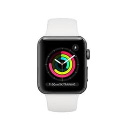 Apple Watch (Series 3) 2017 GPS 38 mm - Aluminium Gris sidéral - Blanc