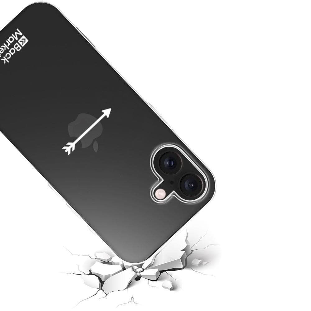 Coque Back Market iPhone 16 et écran de protection - Plastique 60% recyclé - Transparent