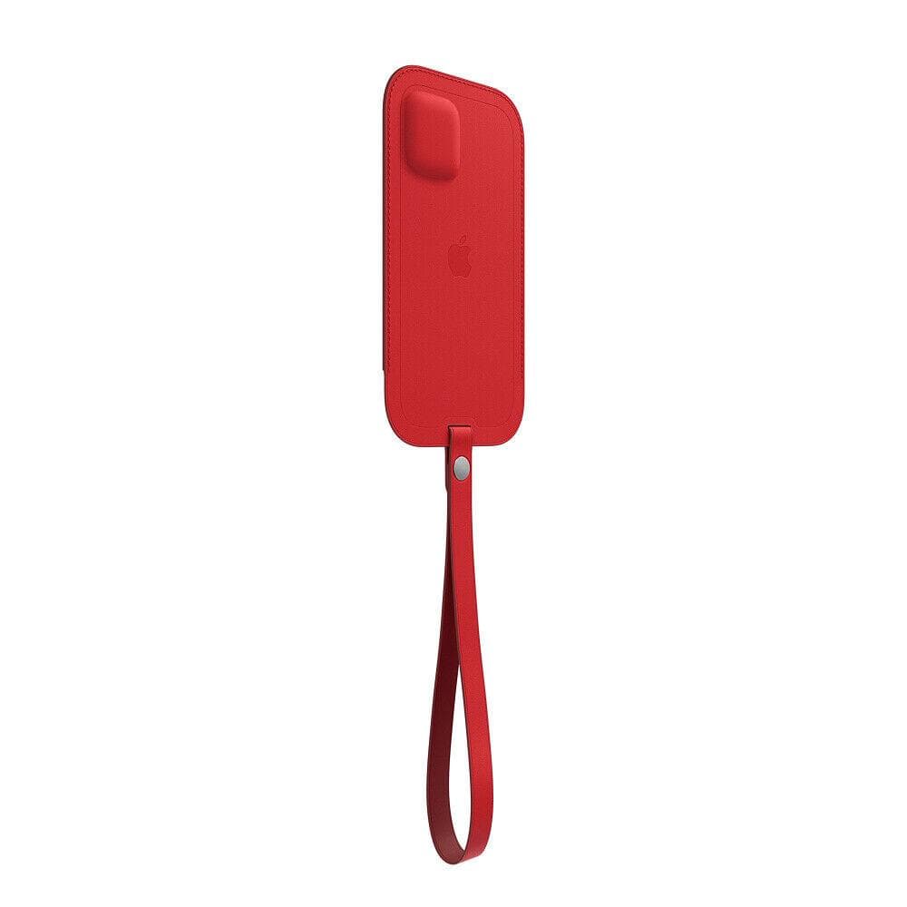 Coque en cuir Apple iPhone 12 mini - Magsafe - Cuir Rouge