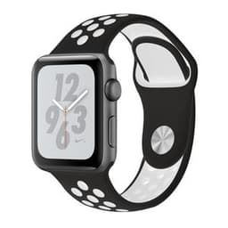 Apple Watch (Series 4) 2018 GPS 44 mm - Aluminium Gris sidéral - Noir/Blanc