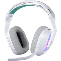 Casque réducteur de bruit gaming filaire + sans fil avec micro Logitech G G522 - Blanc