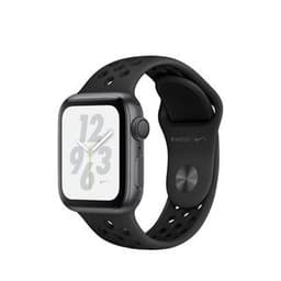 Apple Watch Series 4 (2018) GPS 40 mm - Aluminium Gris sidéral - Bracelet sport Nike Noir