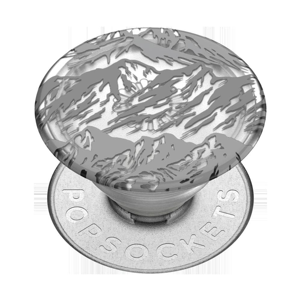Stabilisateur Support PopGrip Adhésif Stand et Selfie Plant Mountains Gris Popsockets